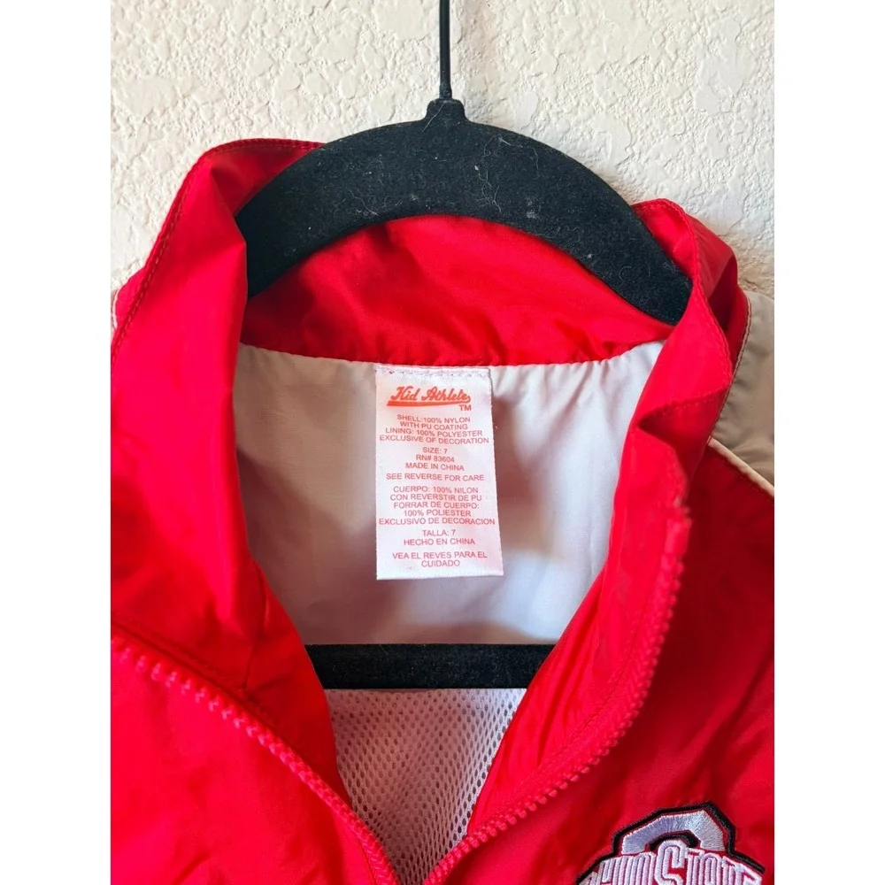 Kid Athletic Ohio State Buckeyes Boys Winter Jacket 7 Gray &‎ Red